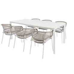 Brico Tuinstoelen-Central Park Tuinstoel Ciotat Aluminium/Wicker 60X61X74Cm