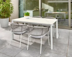 Brico Tuinstoelen-Central Park Tuinstoel Ciotat Aluminium/Wicker 60X61X74Cm