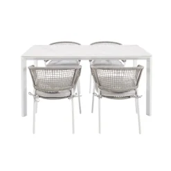 Brico Tuinstoelen-Central Park Tuinstoel Ciotat Aluminium/Wicker 60X61X74Cm