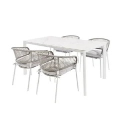 Brico Tuinstoelen-Central Park Tuinstoel Ciotat Aluminium/Wicker 60X61X74Cm