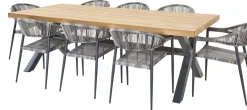 Brico Tuinstoelen-Central Park Tuinstoel Collioure Aluminiuim/Wicker 60X56,5X78Cm