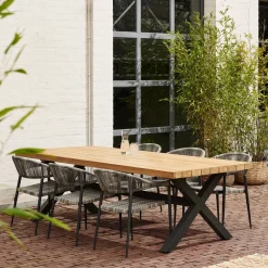 Brico Tuinstoelen-Central Park Tuinstoel Collioure Aluminiuim/Wicker 60X56,5X78Cm