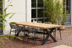 Brico Tuinstoelen-Central Park Tuinstoel Collioure Aluminiuim/Wicker 60X56,5X78Cm