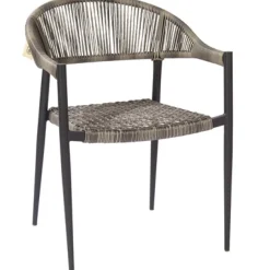 Brico Tuinstoelen-Central Park Tuinstoel Collioure Aluminiuim/Wicker 60X56,5X78Cm
