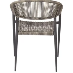 Brico Tuinstoelen-Central Park Tuinstoel Collioure Aluminiuim/Wicker 60X56,5X78Cm