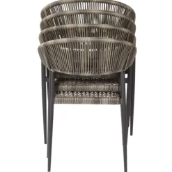 Brico Tuinstoelen-Central Park Tuinstoel Collioure Aluminiuim/Wicker 60X56,5X78Cm