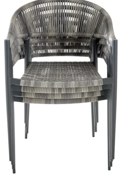 Brico Tuinstoelen-Central Park Tuinstoel Collioure Aluminiuim/Wicker 60X56,5X78Cm