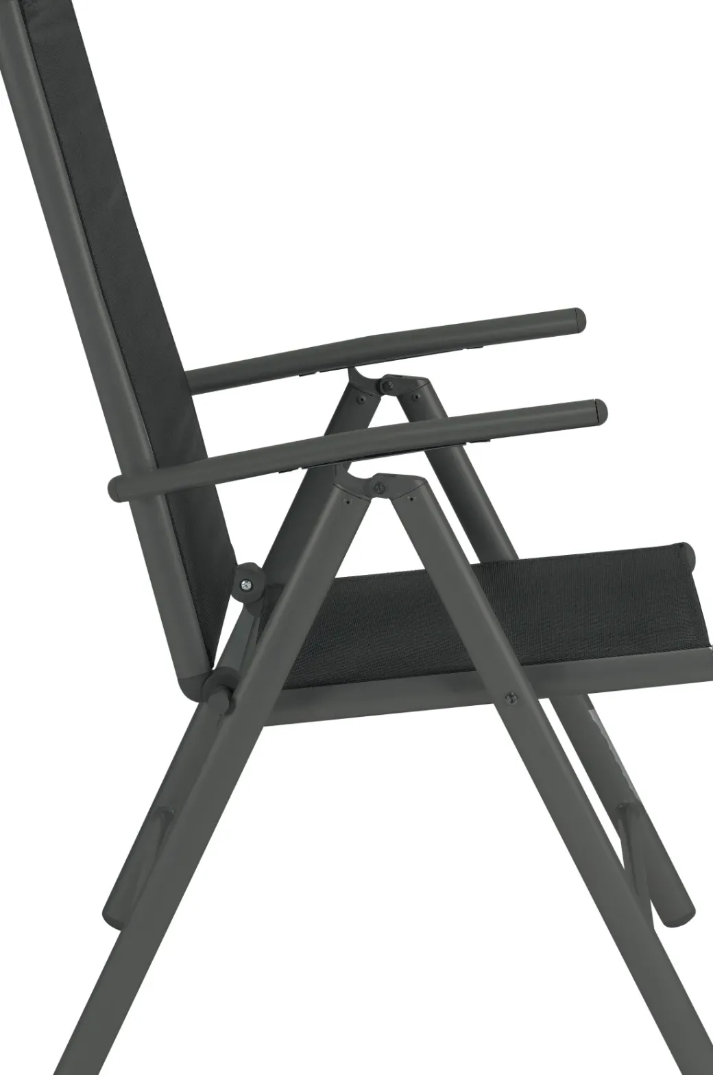 Brico Tuinstoelen-Central Park Tuinstoel Palma Verstelbaar Antraciet/Zwart