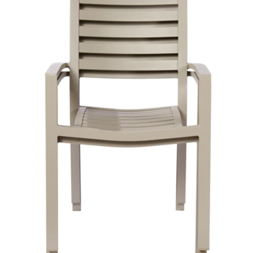 Brico Tuinstoelen-Central Park Tuinstoel Vina Aluminium Grijs