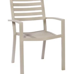 Brico Tuinstoelen-Central Park Tuinstoel Vina Aluminium Grijs