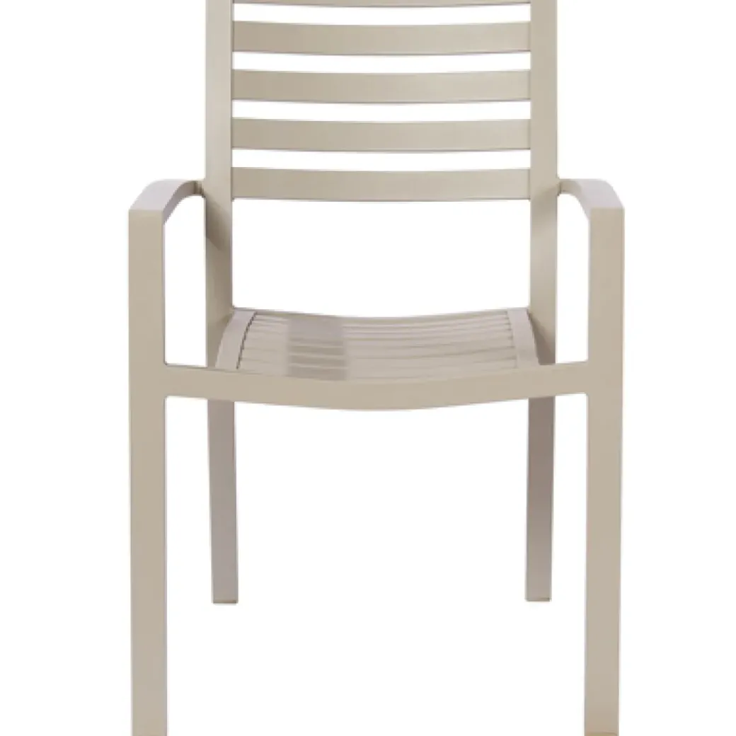 Brico Tuinstoelen-Central Park Tuinstoel Vina Aluminium Grijs