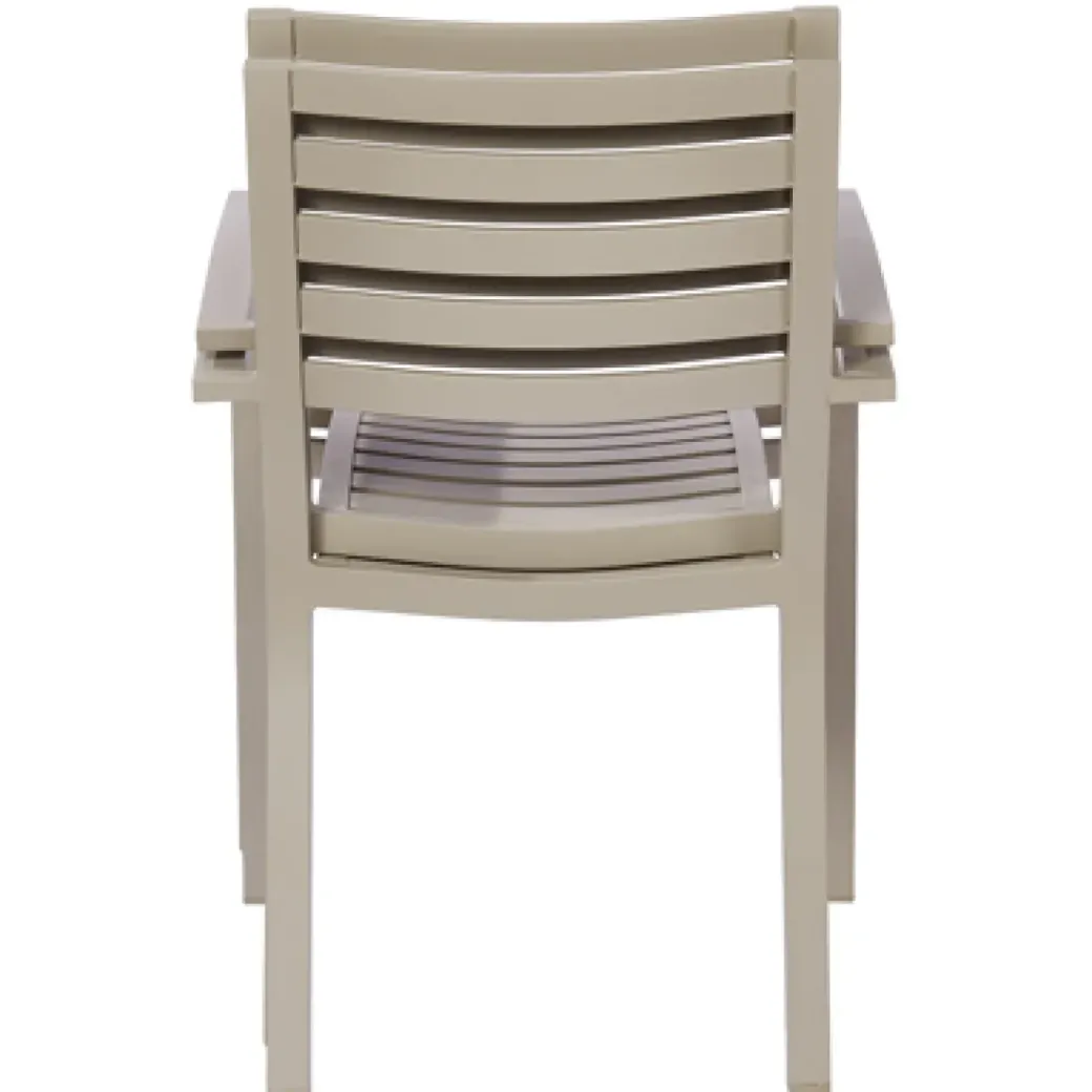 Brico Tuinstoelen-Central Park Tuinstoel Vina Aluminium Grijs