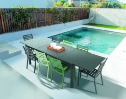 Brico Tuinstoelen-Central Park Tuinstoel Vina Aluminium Antraciet