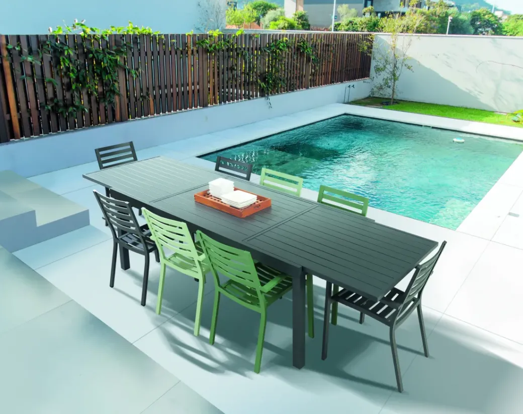 Brico Tuinstoelen-Central Park Tuinstoel Vina Aluminium Antraciet