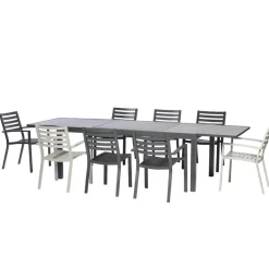 Brico Tuinstoelen-Central Park Tuinstoel Vina Aluminium Antraciet
