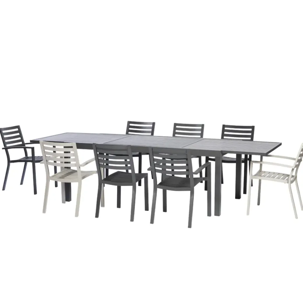 Brico Tuinstoelen-Central Park Tuinstoel Vina Aluminium Antraciet