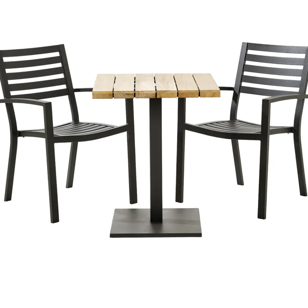 Brico Tuinstoelen-Central Park Tuinstoel Vina Aluminium Antraciet