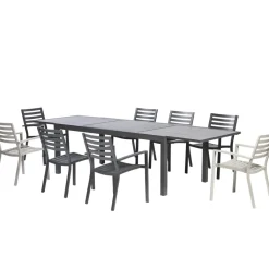 Brico Tuinstoelen-Central Park Tuinstoel Vina Aluminium Antraciet