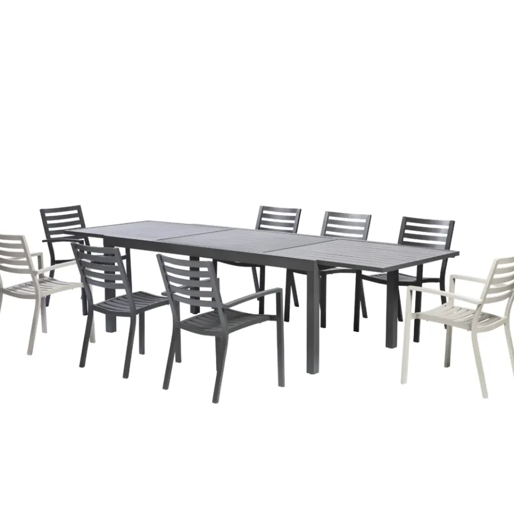 Brico Tuinstoelen-Central Park Tuinstoel Vina Aluminium Antraciet