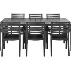Brico Tuinstoelen-Central Park Tuinstoel Vina Aluminium Antraciet