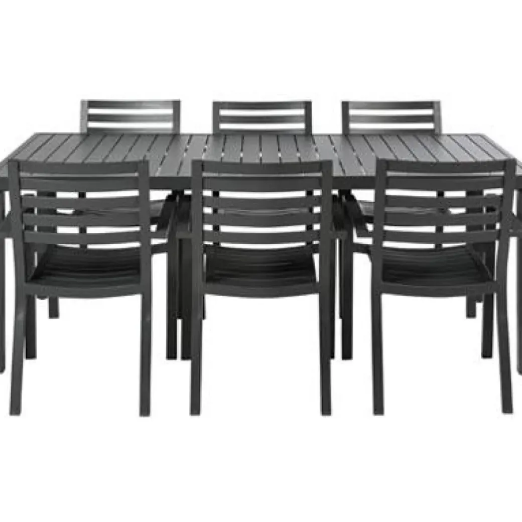 Brico Tuinstoelen-Central Park Tuinstoel Vina Aluminium Antraciet