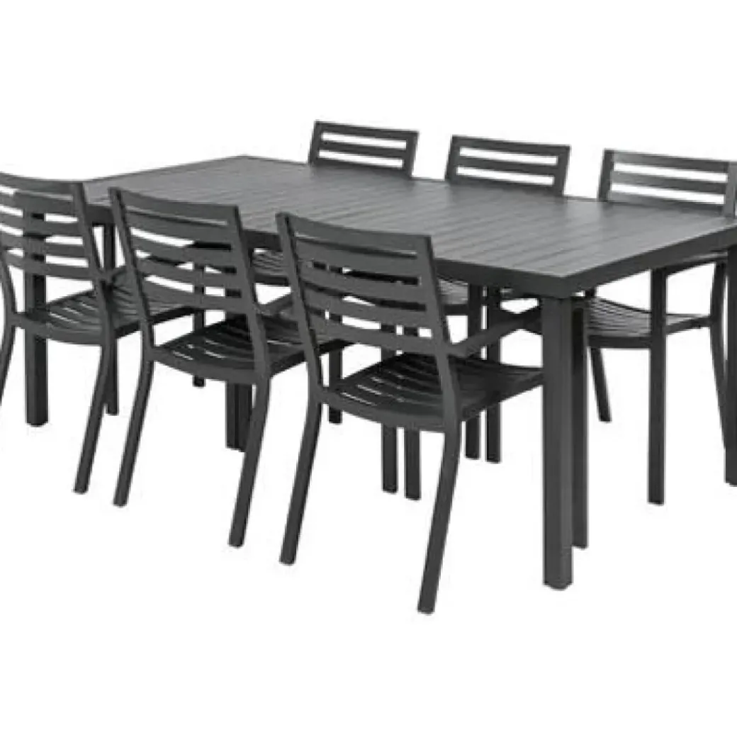 Brico Tuinstoelen-Central Park Tuinstoel Vina Aluminium Antraciet