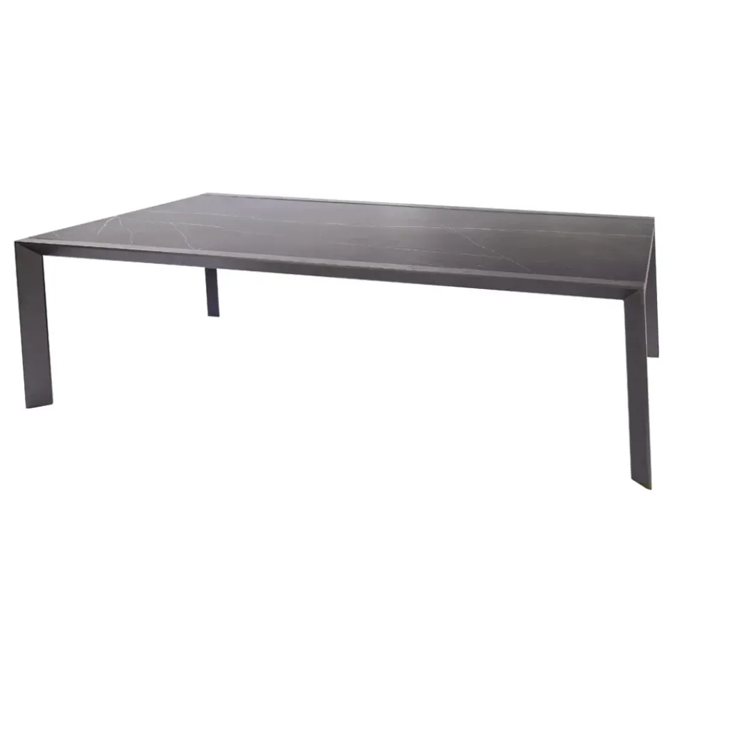 Brico Tuintafels-Central Park Tuintafel Banyuls Aluminium/Keramiek 134X240Cm