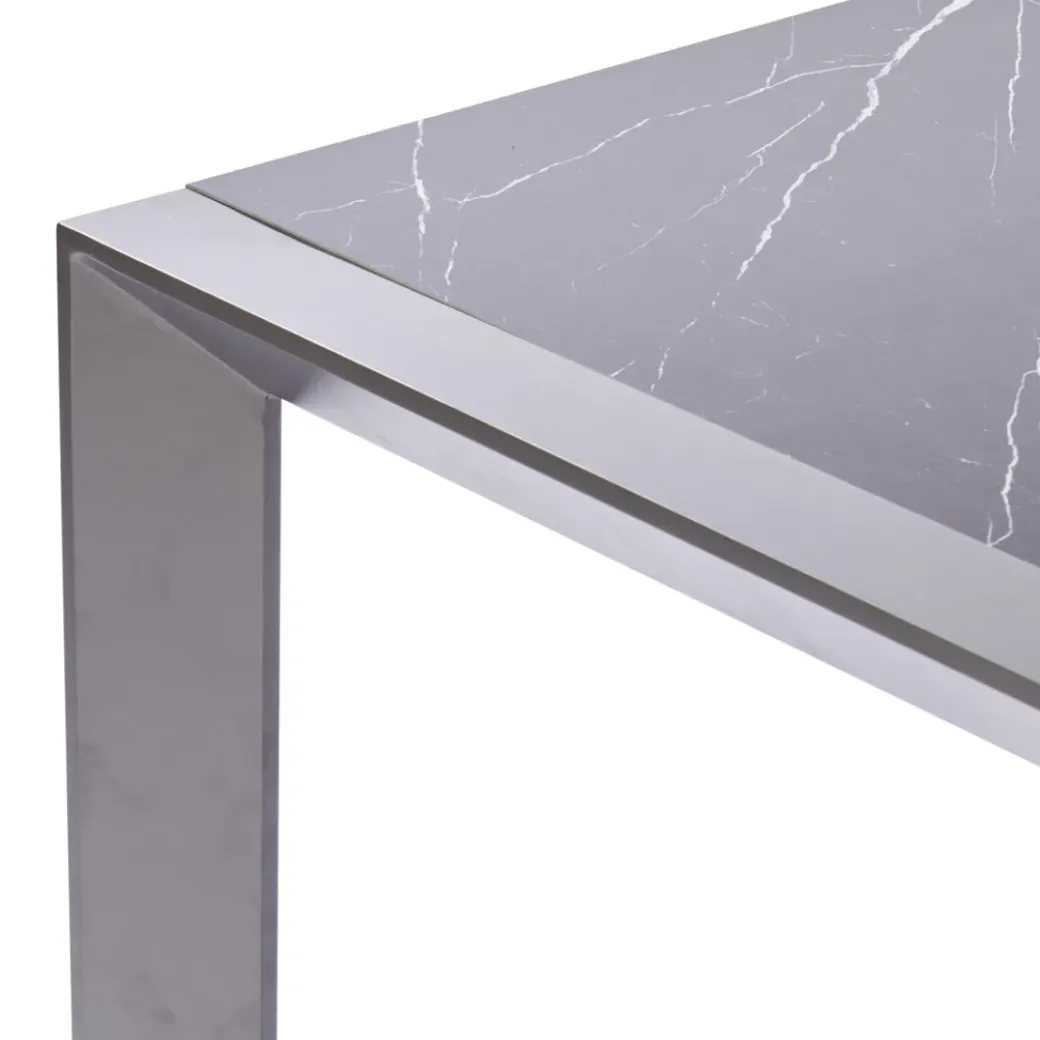 Brico Tuintafels-Central Park Tuintafel Banyuls Aluminium/Keramiek 134X240Cm