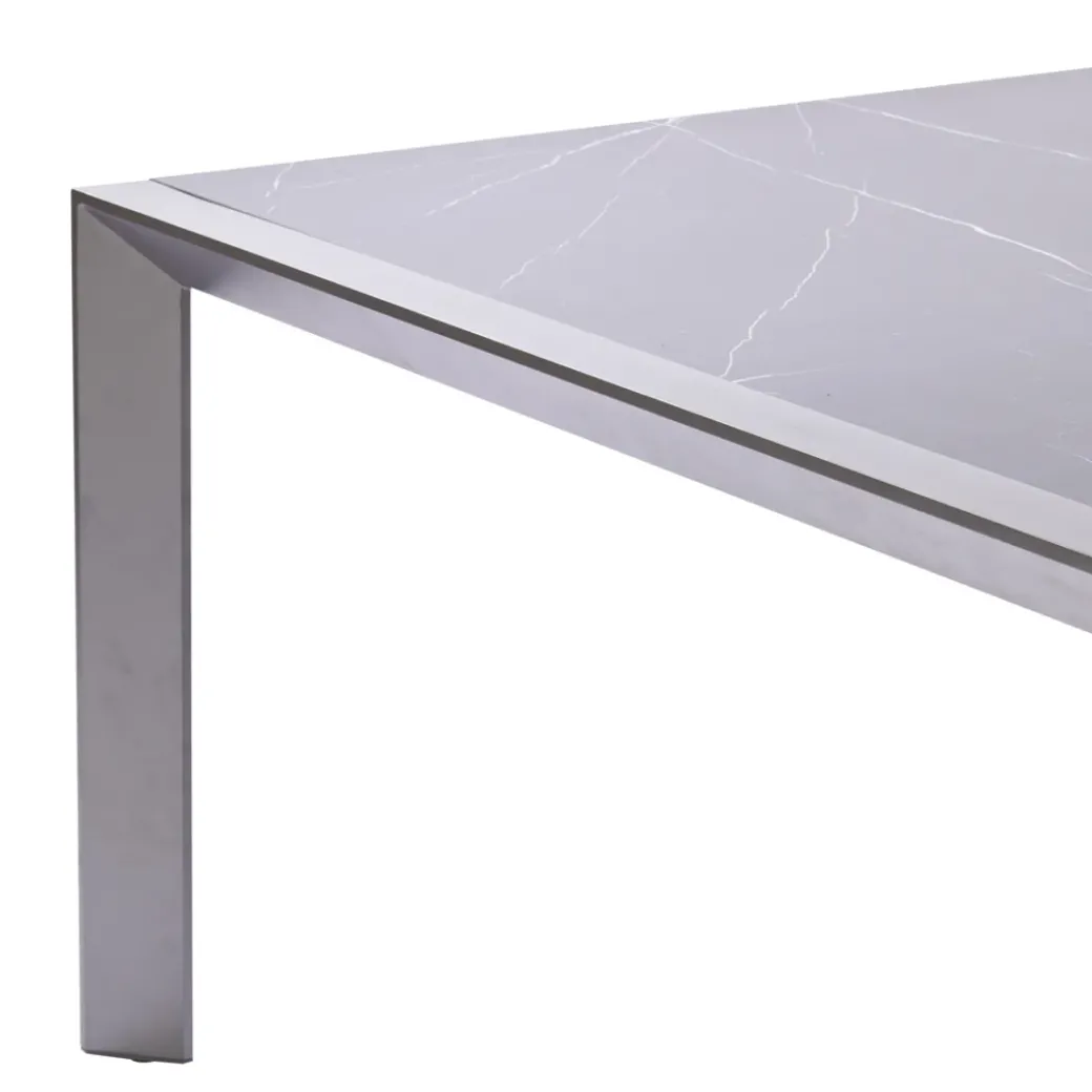 Brico Tuintafels-Central Park Tuintafel Banyuls Aluminium/Keramiek 134X240Cm