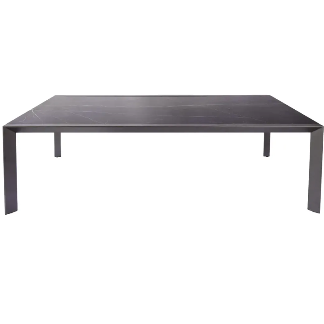 Brico Tuintafels-Central Park Tuintafel Banyuls Aluminium/Keramiek 134X240Cm