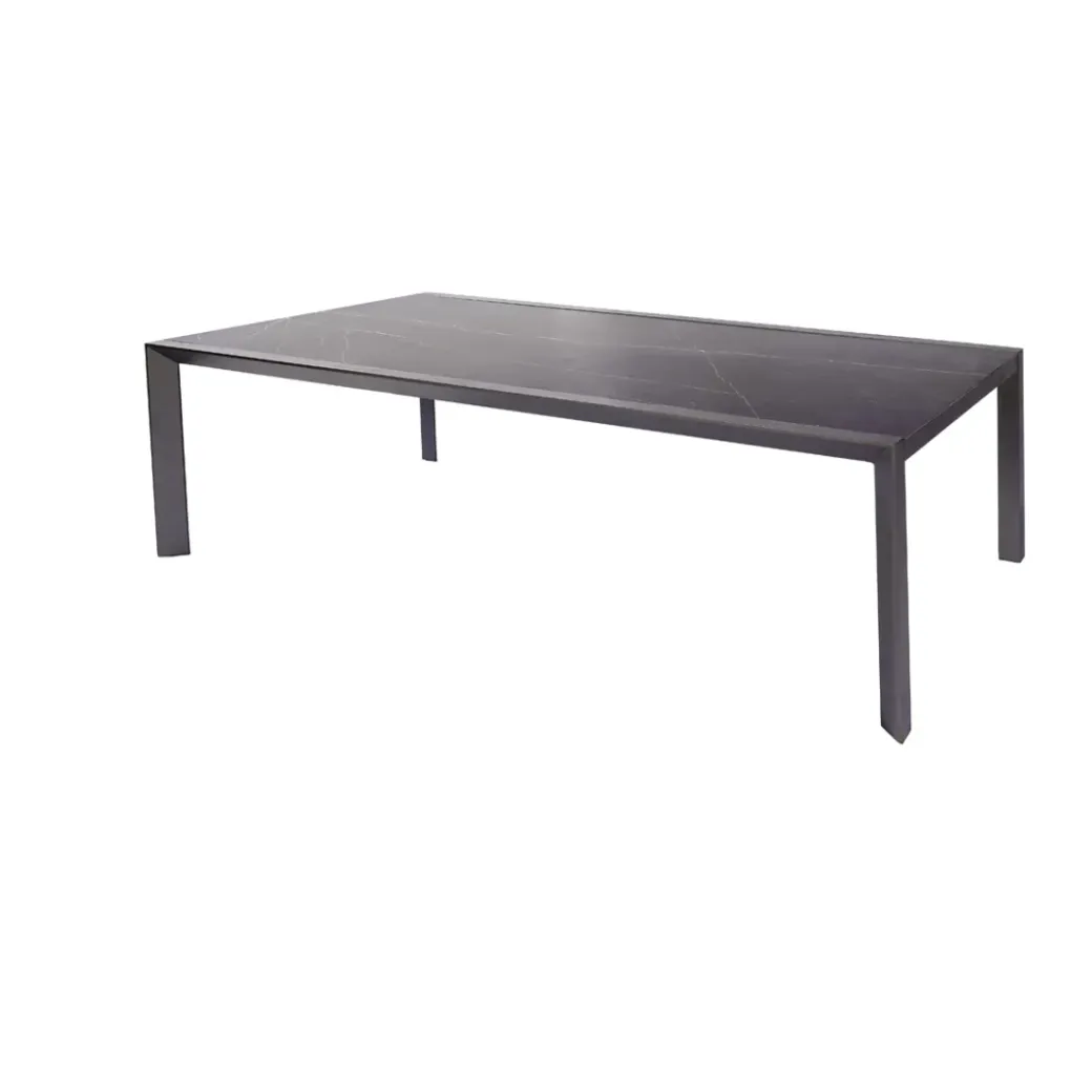 Brico Tuintafels-Central Park Tuintafel Banyuls Aluminium/Keramiek 134X240Cm