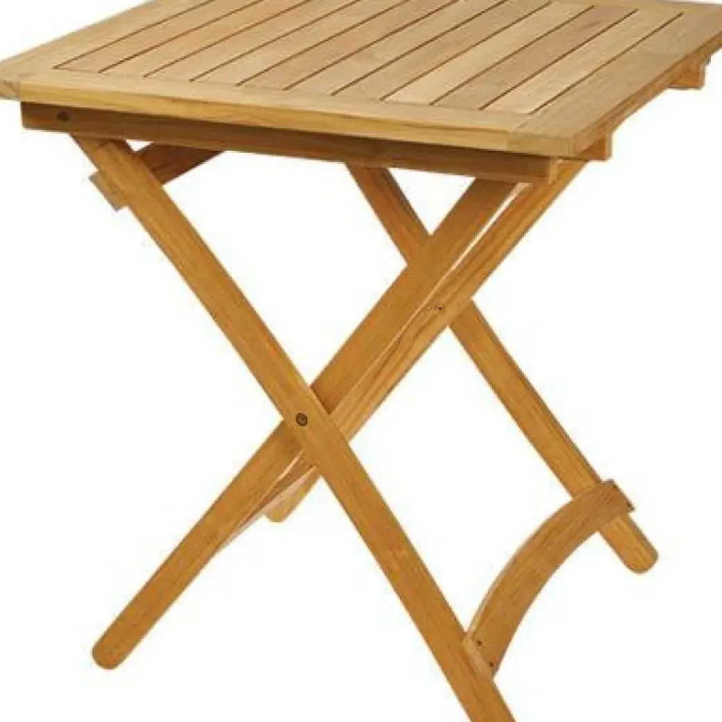 Brico Tuintafels-Central Park Tuintafel Belem Opklapaar Teakhout 70X70Cm