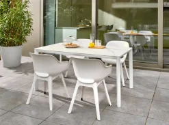 Brico Tuintafels-Central Park Tuintafel Ciotat Aluminium/Glas 160X90Cm