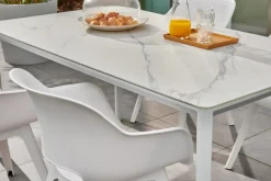 Brico Tuintafels-Central Park Tuintafel Ciotat Aluminium/Glas 160X90Cm