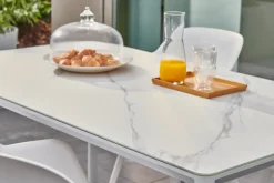 Brico Tuintafels-Central Park Tuintafel Ciotat Aluminium/Glas 160X90Cm