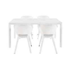 Brico Tuintafels-Central Park Tuintafel Ciotat Aluminium/Glas 160X90Cm