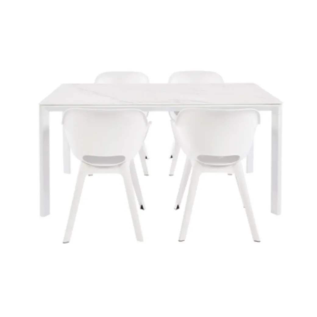 Brico Tuintafels-Central Park Tuintafel Ciotat Aluminium/Glas 160X90Cm