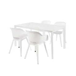 Brico Tuintafels-Central Park Tuintafel Ciotat Aluminium/Glas 160X90Cm