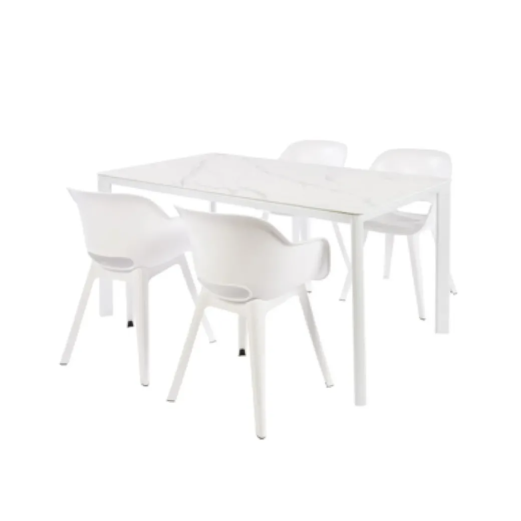 Brico Tuintafels-Central Park Tuintafel Ciotat Aluminium/Glas 160X90Cm
