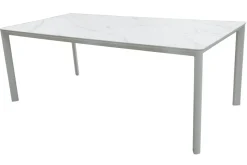 Brico Tuintafels-Central Park Tuintafel Ciotat Keramiek Glas/Aluminium Verstelbare Poten 205X100X75Cm