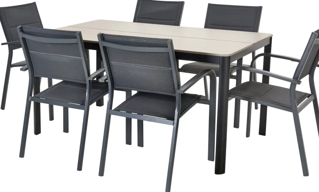 Brico Tuintafels-Central Park Tuintafel Levanzo Aluminium 150X90Cm
