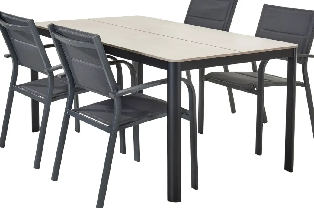 Brico Tuintafels-Central Park Tuintafel Levanzo Aluminium 150X90Cm