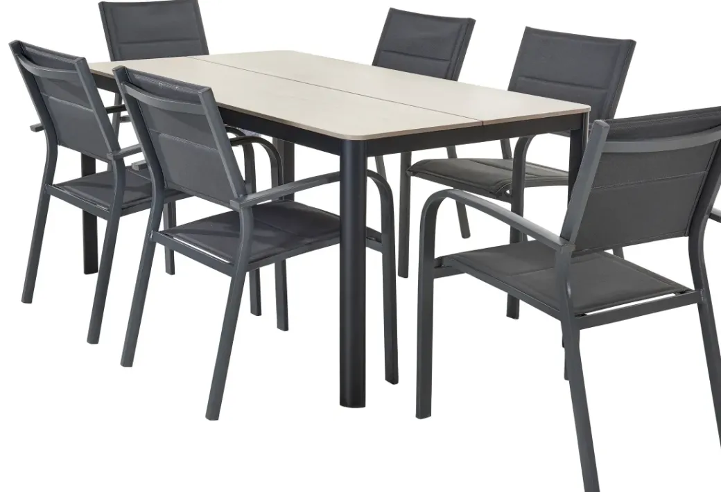 Brico Tuintafels-Central Park Tuintafel Levanzo Aluminium 150X90Cm