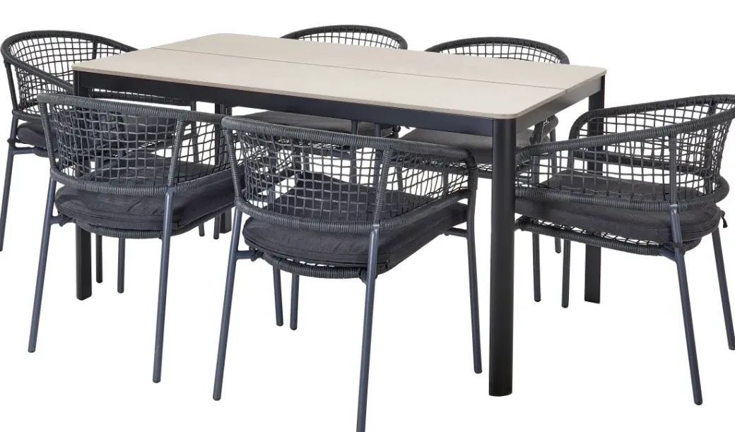 Brico Tuintafels-Central Park Tuintafel Levanzo Aluminium 150X90Cm