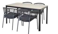 Brico Tuintafels-Central Park Tuintafel Levanzo Aluminium 150X90Cm