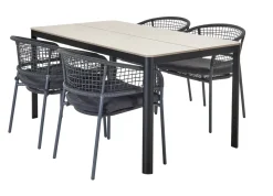 Brico Tuintafels-Central Park Tuintafel Levanzo Aluminium 150X90Cm