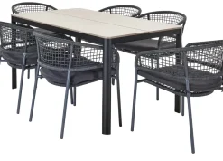 Brico Tuintafels-Central Park Tuintafel Levanzo Aluminium 150X90Cm