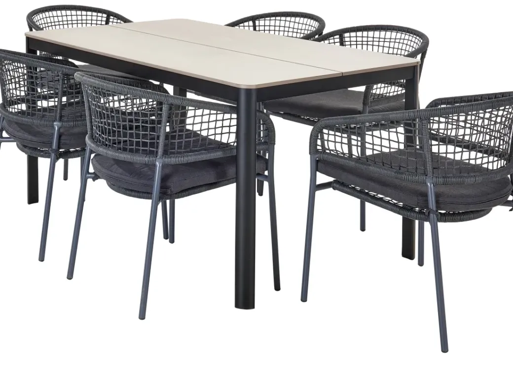 Brico Tuintafels-Central Park Tuintafel Levanzo Aluminium 150X90Cm