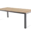 Brico Tuintafels-Central Park Tuintafel Limoux Teakhout/Aluminium 215X100Cm
