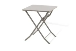 Brico Tuintafels-Central Park Tuintafel Stacy Inklapbaar Taupe 60X60Cm